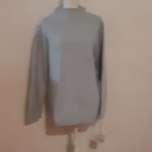 Powder blue angora/ lambswool sweater